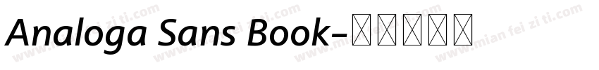 Analoga Sans Book字体转换